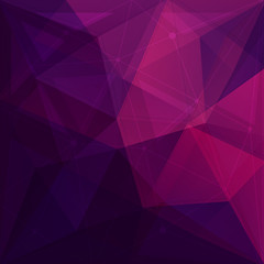 Abstract low poly geometric background with triangles