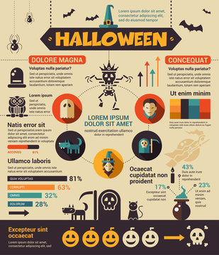 Halloween - poster, brochure cover template