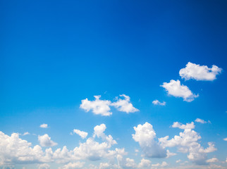 Obraz premium blue sky with cloud closeup