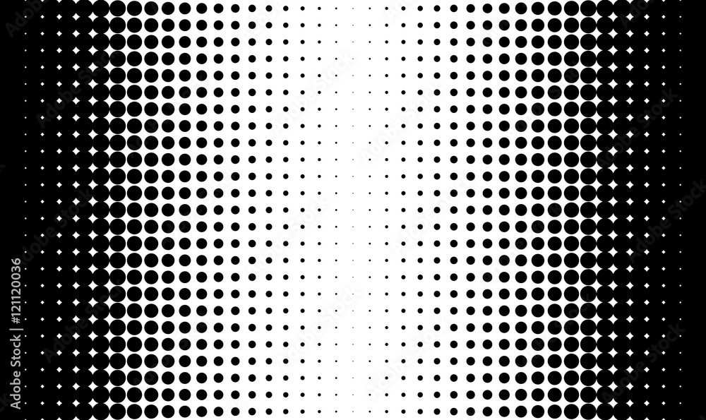 Wall mural gradient background with dots halftone dots design