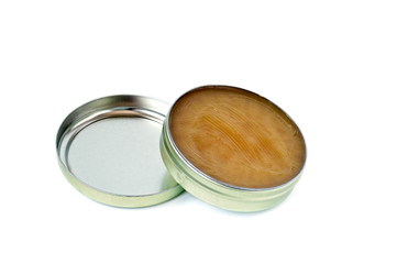 Can of Handball Wax with Cap Off