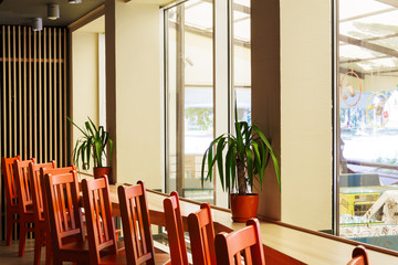 Modern restaurant, bar or cafe interior