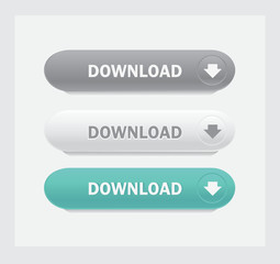 Download. Vector web interface buttons set. 
