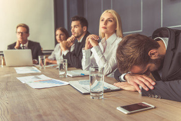 Business people at the conference