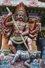 Fototapeta premium Detail of Meenakshi Temple in Madurai, India