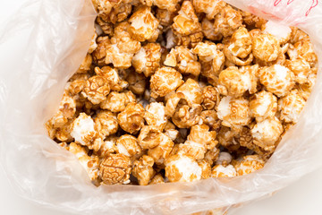 popcorn as a background. macro