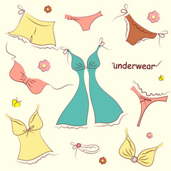 underwear,on a white