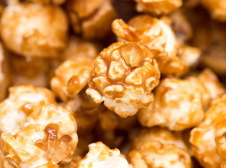 popcorn as a background. macro