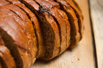 Bakery product. Delicious rye bread for you.