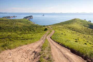 Way downhill to the sea