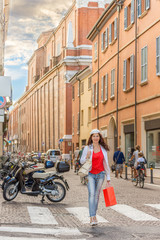 mature woman shopping