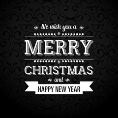 Elegant Christmas Card with Greetings