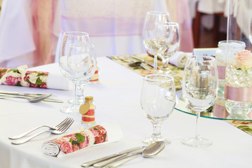 Fototapeta premium wedding table settings