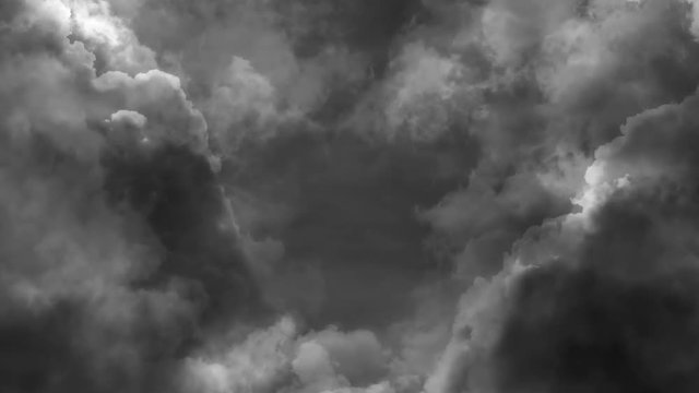 Storm clouds background loop animation