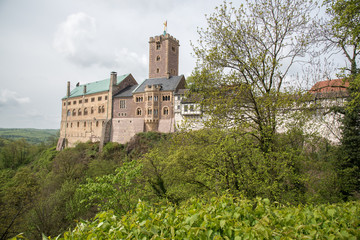 Fototapeta na wymiar Die historische Wartburg zu Eisennach in Thühringen