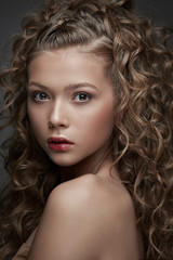 Naklejka premium Pretty young woman