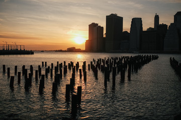 Fototapeta premium Beautiful New York cityscape