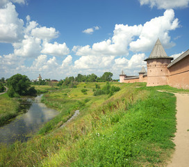 Summer landscape in Suzdal