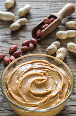 Bowl of peanut butter