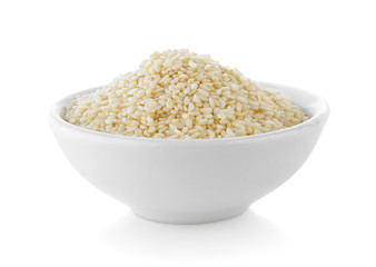 White sesame in bowl