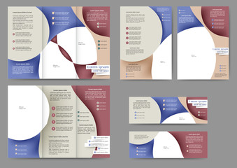 Color abstract brochure