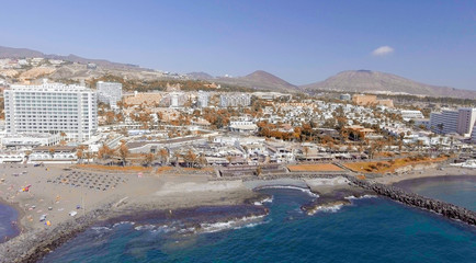 Fototapeta premium TENERIFE, SPAIN - SEPTEMBER 7, 2016: Panoramic aerial view of Pl
