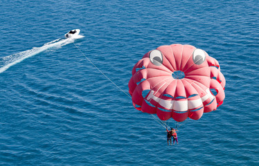 Parachute on the beach