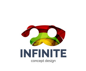 Obraz premium Infinite logo business branding icon