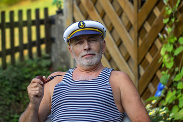 Captain with a pipe