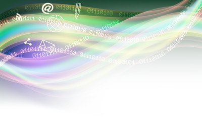 Vector colored abstract background and binary code