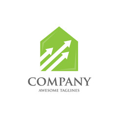  Home management and profit  Business logo template 