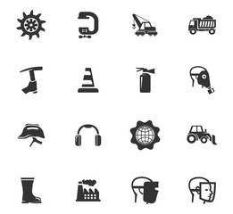 Industrial icons set