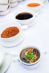 Fish maw soup in bowl
