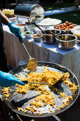 Thai Fried Noodles in the pan