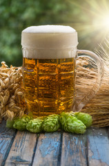 Beer malt hops