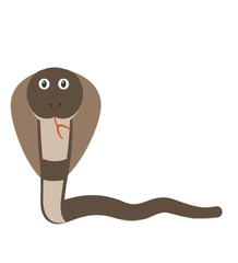 Funny cobra character