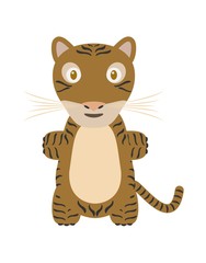 Funny tiger character