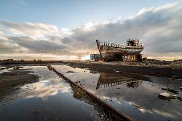 Relitto di una nave, Islanda.