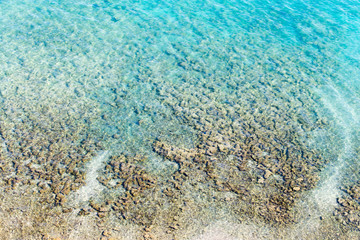 expanse of water in the lake as a backdrop