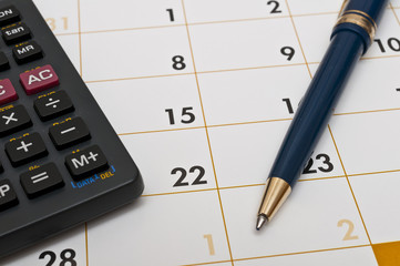 Taschenrechner, Kalender & Kugelschreiber