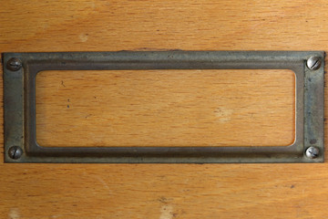 Tag - Label - on the Wooden Board