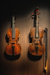 Naklejka premium Aged musical instrument