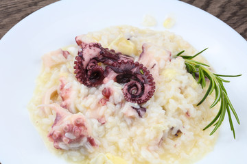 Risotto with octopus
