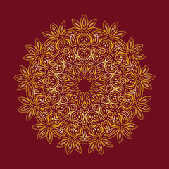 Mandala. Round Ornament Vintage decorative elements.