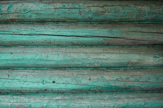 Texture of blue wood, blue wood background