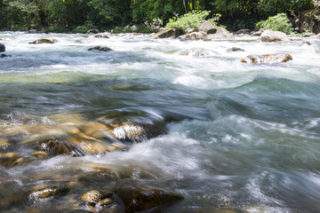 Water stream and waterfall stone