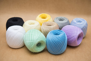many multi color yarn for knitting