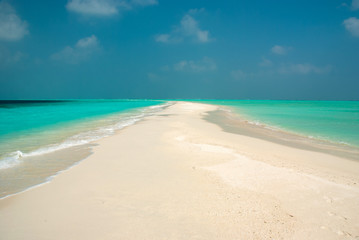 Fantastic beach in Maldivian island