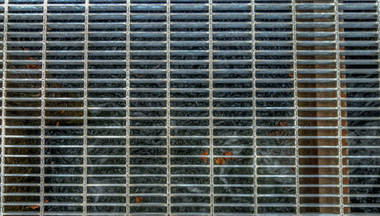Metal Grate Over Water HDR