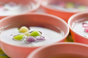 Closeup of sweetmeat ,Spring Festival Couplets and Chinese New Y